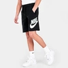 Nike Kids' Sportswear Hbr Club Fleece Shorts In Black/mint Foam