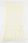 SAINT LAURENT SAINT LAURENT CHUCKY KNIT FRINGED SCARF