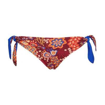 La Doublej Bow Brief Reversible Bikini Bottoms In Taranta