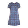 La Doublej Mini Swing Shell-print Silk Dress In Conchiglie