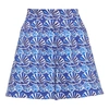 La Doublej Good Butt Shell-print Flared Shorts In Conchiglie