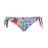 La Doublej Reversible Floral Print Bikini Bottom In Crazy Daisy