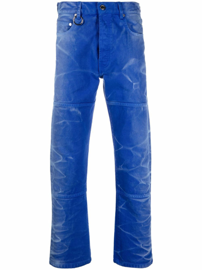 Etudes Studio Washed-effect Straight-leg Jeans In Blau