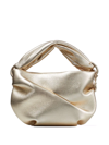 Jimmy Choo Bonny Satin-finish Tote Bag In Gold