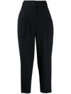 GOODIOUS PLEATED TAPERED-LEG TROUSERS