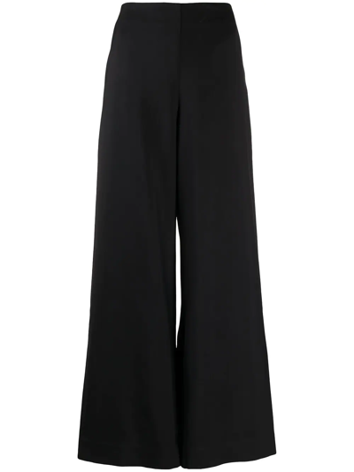 Goodious Wide-leg Trousers In Schwarz