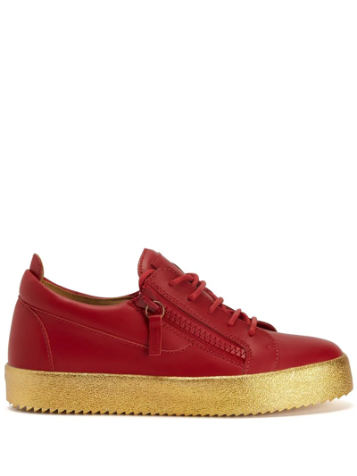 Giuseppe Zanotti Frankie Low-top Trainers In Red