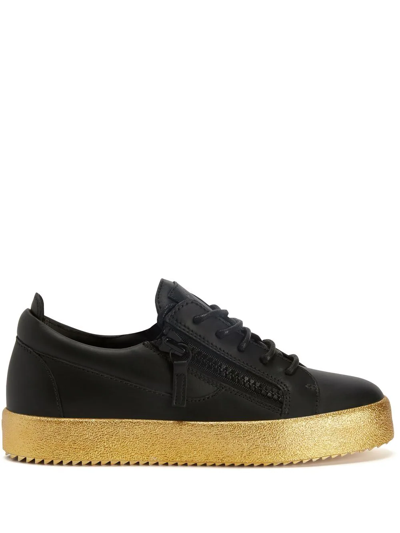Giuseppe Zanotti Frankie Low-top Trainers In Gold