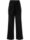 Veronica Beard Elice High-waisted Crop Trousers In Schwarz