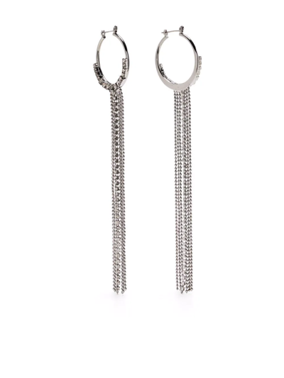 Peserico Crystal-detail Drop Earrings In Silber