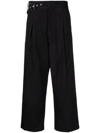 BED J.W. FORD ASYMMETRIC TAPERED CROPPED TROUSERS