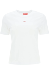Diesel Monogram T-shirt In Bianco