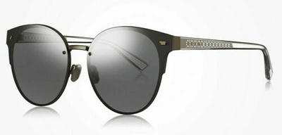Bolon Black Round Ladies Sunglasses Bl8053 B20 63 In Black,silver Tone