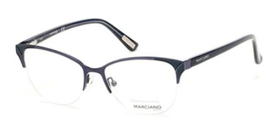 Guess By Marciano Transparent Cat Eye Ladies Eyeglasses Gm0290 In Blue