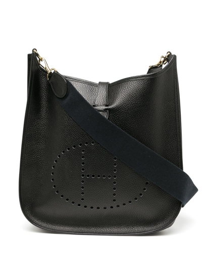 Pre-owned Hermes 1997  Evelyne Gm Shoulder Bag In Black