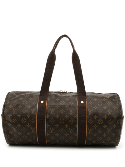 Pre-owned Louis Vuitton 2009  Monogram Sporty Beaubourg Travel Bag In Brown