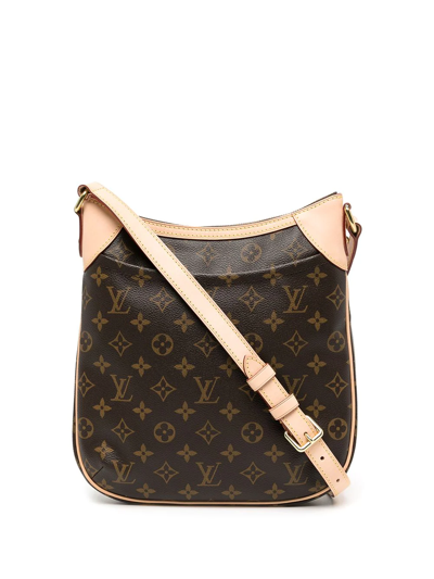 Pre-owned Louis Vuitton 2012  Monogram Odeon Pm Crossbody Bag In Brown