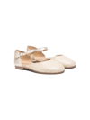 CLARYS INTERWOVEN LEATHER BALLERINAS