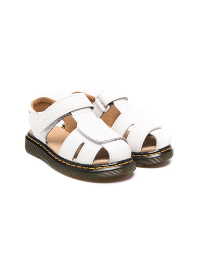 Dr. Martens Kids' Moby Ii Leather Sandal In White