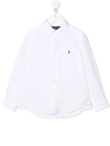Polo Ralph Lauren Ralph Lauren Kids Logo Embroidered Shirt In White
