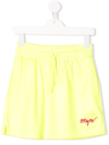 MSGM EMBROIDERED-LOGO TRACK SKIRT