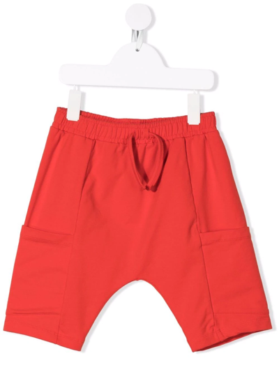 Yporqué Kids' Graphic-print Track Shorts In Red