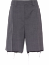 MIU MIU PRINCE OF WALES CHECK BERMUDA SHORTS