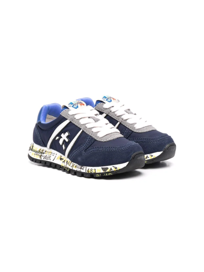 Premiata Teen Sky Low Top Sneakers In Blue