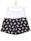 Msgm Bandana Print Bermuda Shorts In White