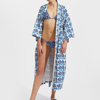 La Doublej Shell Print Reversible Bikini Bottom In Conchiglie