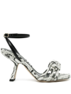 NICHOLAS KIRKWOOD LEXI 75MM KNOTTED HIGH-HEEL SANDALS