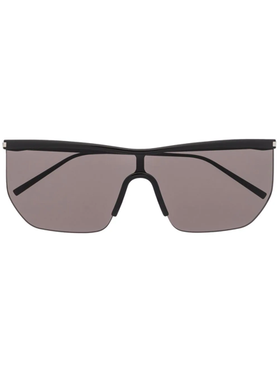 Saint Laurent Square-frame Sunglasses In Schwarz