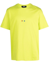 Msgm Embroidered Logo Short-sleeve T-shirt In Green