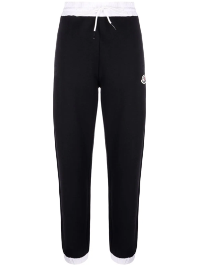 Moncler Elasticated-waistband Track Pants In Nero