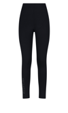 Moncler Grenoble Black Leggings With Zipped Pocket In Stretch Polyamide Woman