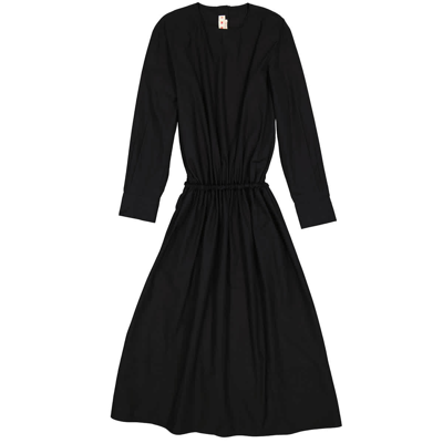 Marni Ladies Cotton Poplin Midi Dress In Black