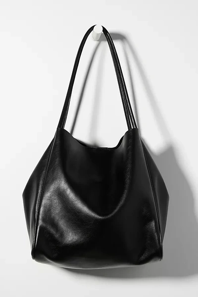 anthropology black leather backpack BOTTEGAVENETA INTRECCIATO  Daypack WS12617 Anthropologie Slouchy Faux Leather Tote