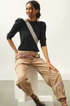 Nation Ltd Puff-sleeved Mock Neck Top In Black