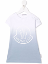 Moncler Gradient-effect T-shirt Dress In Blue