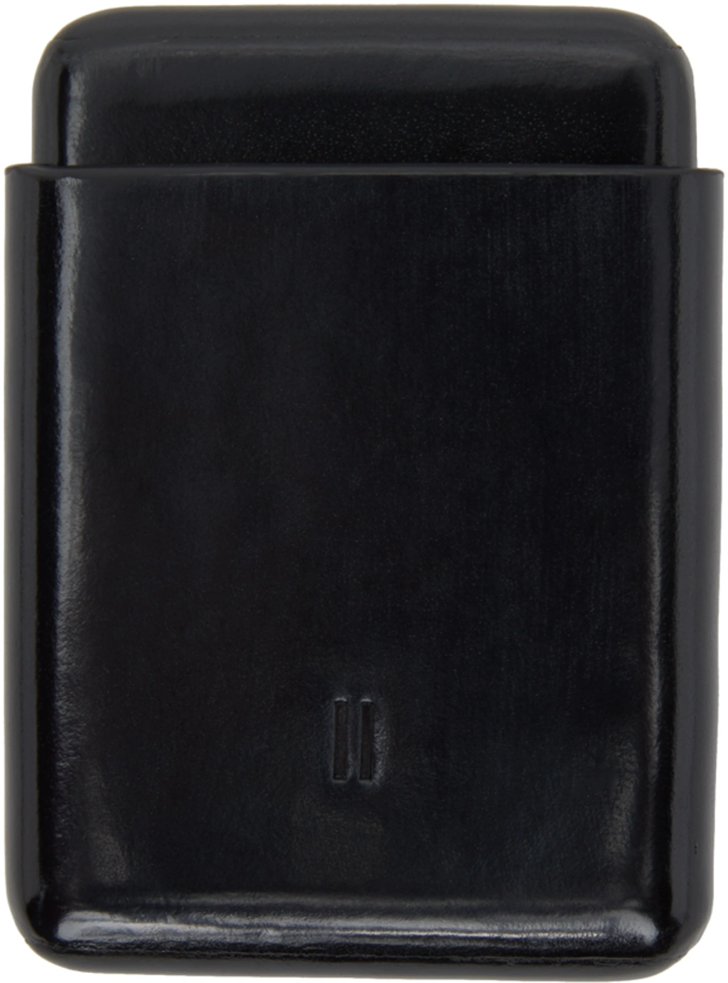 Boris Bidjan Saberi Black Leather Card Holder | ModeSens