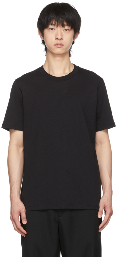 Jil Sander Black Carryover T-shirt In 001 - Black