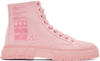 VIRON PINK RECYCLED CANVAS 1982 SNEAKERS