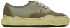 MIHARAYASUHIRO KHAKI OG SOLE OVER-DYED BAKER SNEAKERS