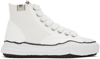 MIHARAYASUHIRO WHITE PETERSON HIGH-TOP SNEAKERS