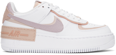 Nike Air Force 1 Shadow "amethyst Ash" Sneakers In White