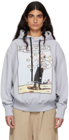 Moncler Genius Olivia Print Sweatshirt In 709 Blue