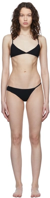 Christopher Esber Black Compact Asymmetrical Bikini In Black