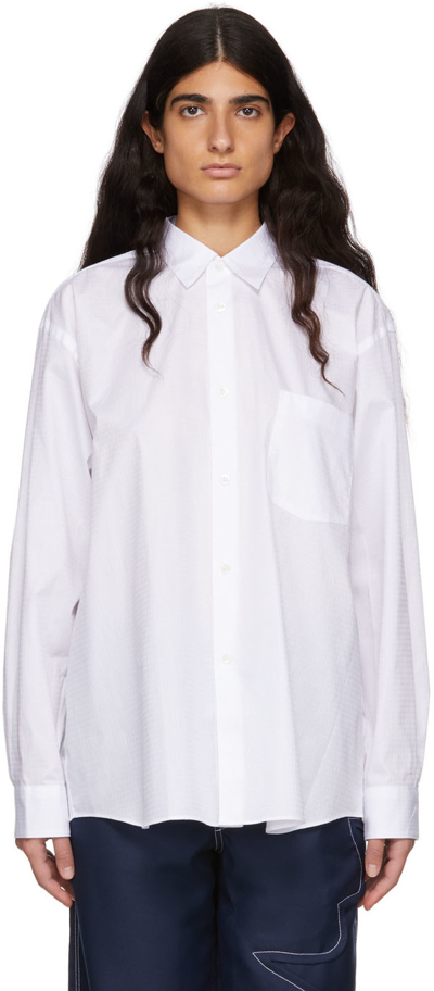 Comme Des Garçons Shirt White Cotton Poplin Shirt