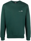 Apc Item Logo-print Cotton Sweatshirt In Green