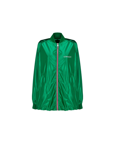 Khrisjoy Women's Green Other Materials Outerwear Jacket In Green